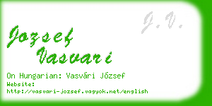 jozsef vasvari business card